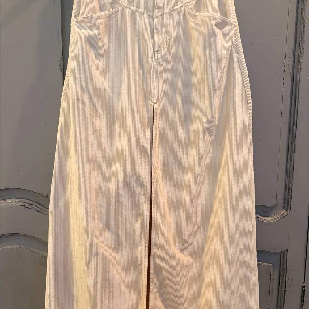 Free People Cream Corduroy skirt New condition - Picture 6 of 7